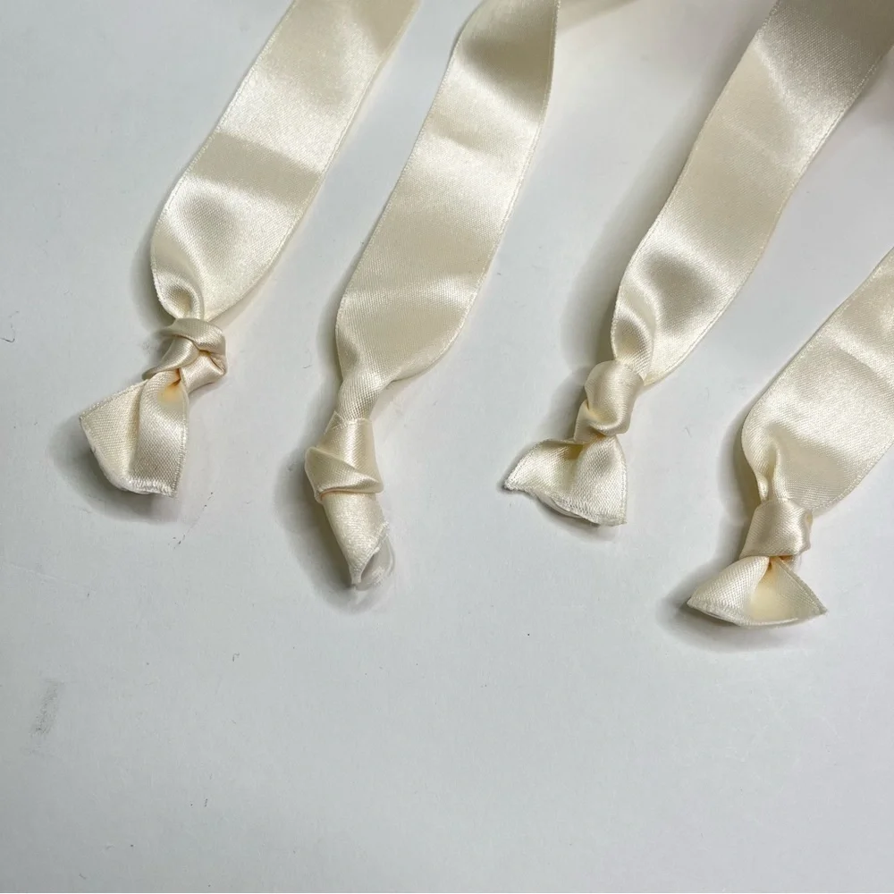 NEW Bridal by Butter Cream Satin Peep-Toe Lace-up Classy Wedding Bridal Pumps - Picture 9 of 14